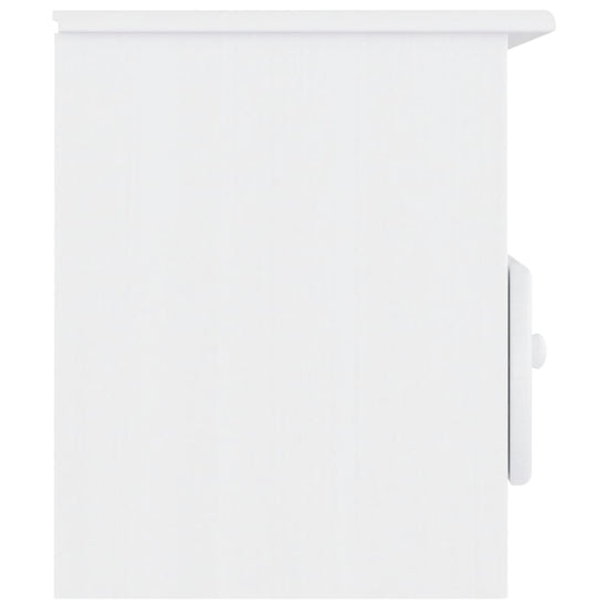 TV-meubel met lades ALTA 100x35x41 cm massief grenenhout wit MeubelReus