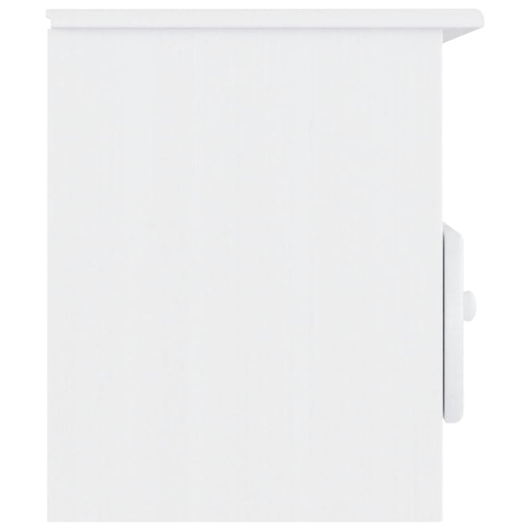 TV-meubel met lades ALTA 100x35x41 cm massief grenenhout wit MeubelReus