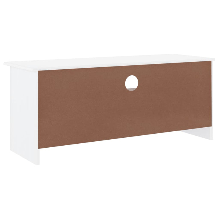 TV-meubel met lades ALTA 100x35x41 cm massief grenenhout wit MeubelReus