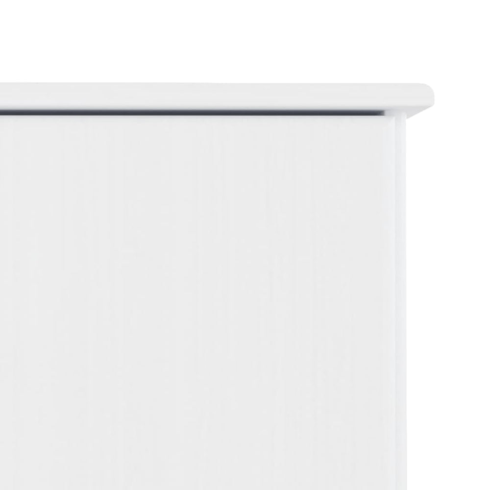 TV-meubel ALTA 112x35x41 cm massief grenenhout wit MeubelReus