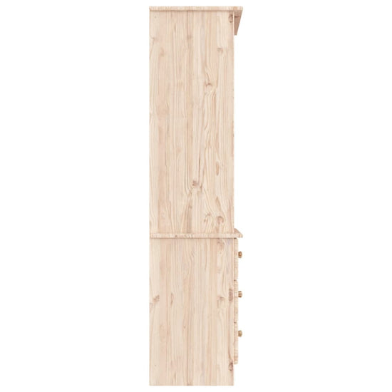Boekenkast met lades ALTA 60x35x142 cm massief grenenhout MeubelReus