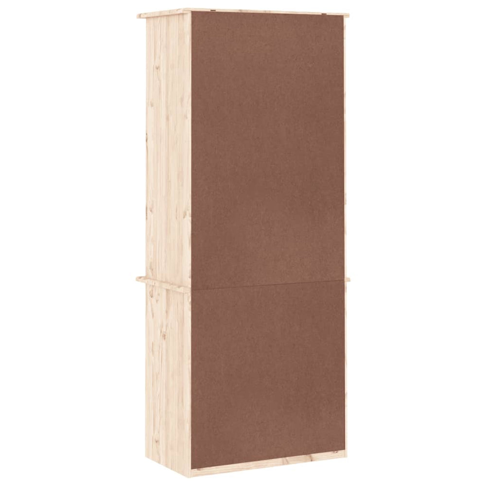 Boekenkast met lades ALTA 60x35x142 cm massief grenenhout MeubelReus