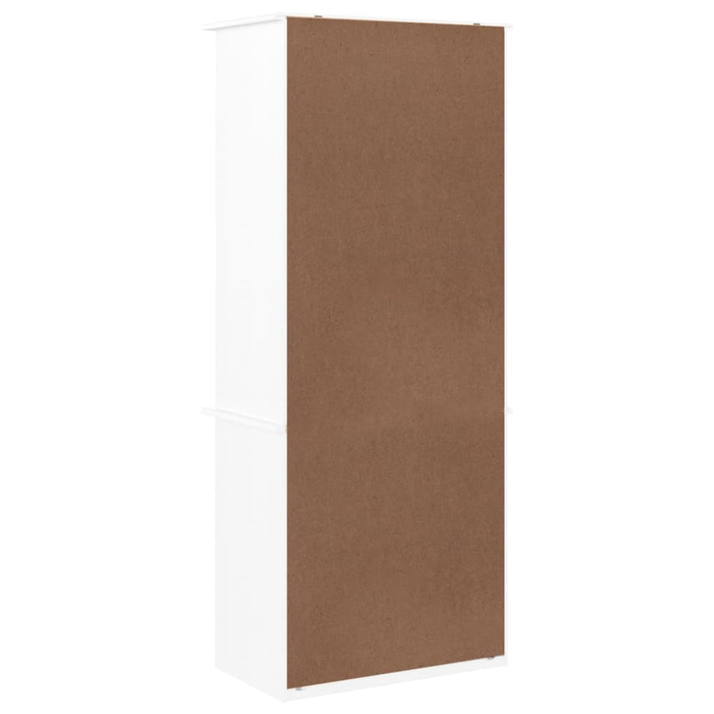 Boekenkast met lades ALTA 60x35x142 cm massief grenenhout wit MeubelReus
