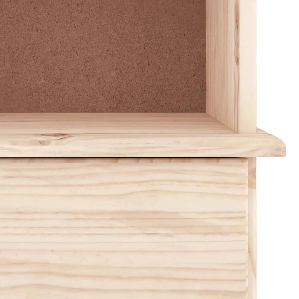 Boekenkast met lades ALTA 77x35x186,5 cm massief grenenhout MeubelReus