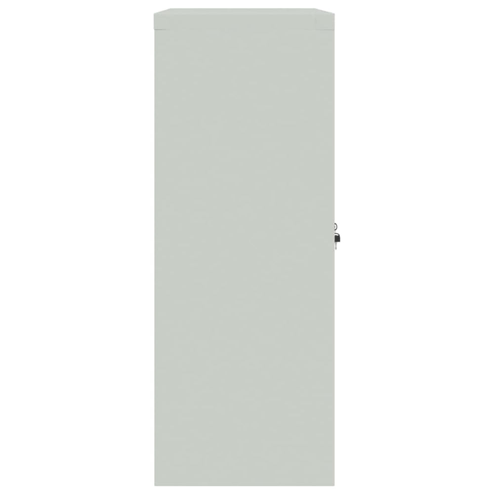 Archiefkast 90x40x105 cm staal lichtgrijs MeubelReus