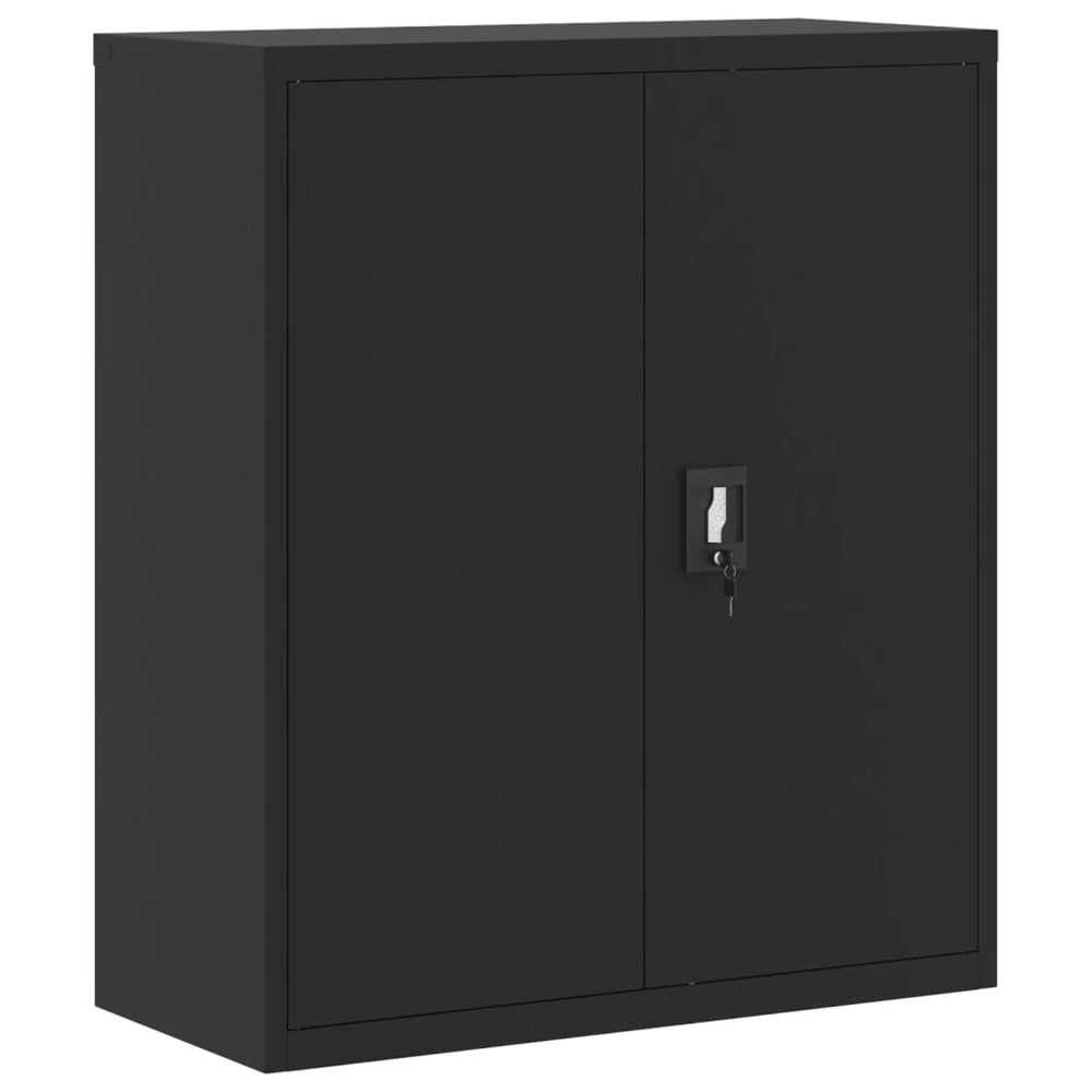 Archiefkast 90x40x105 cm staal zwart MeubelReus