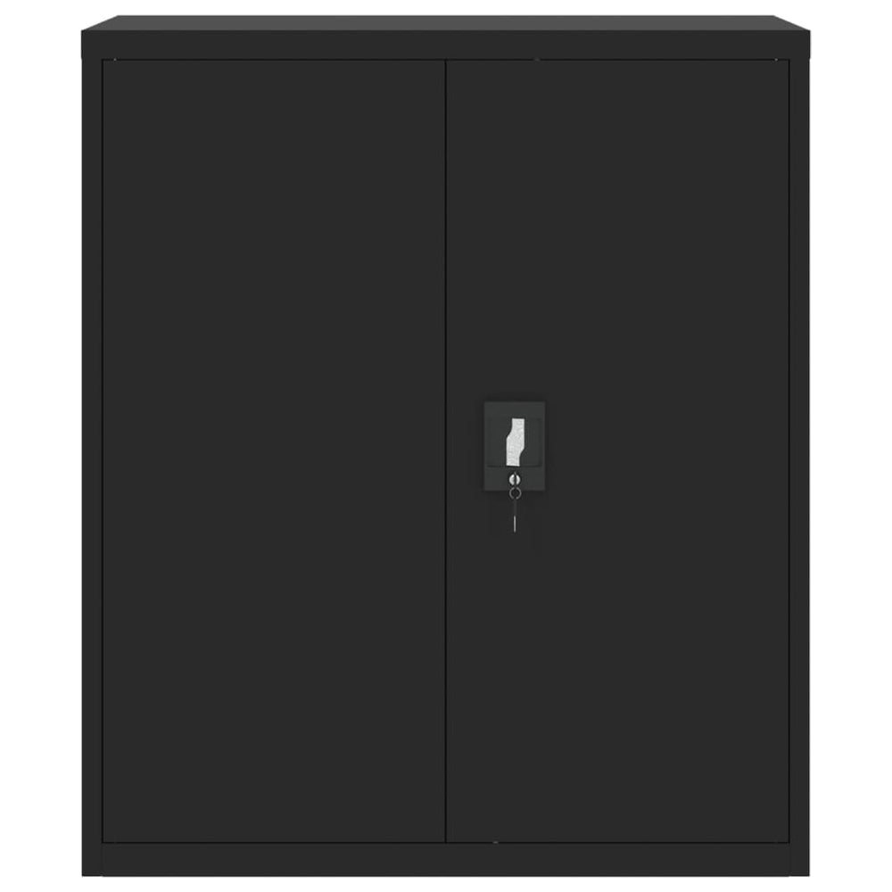 Archiefkast 90x40x105 cm staal zwart MeubelReus