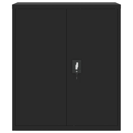 Archiefkast 90x40x105 cm staal zwart MeubelReus