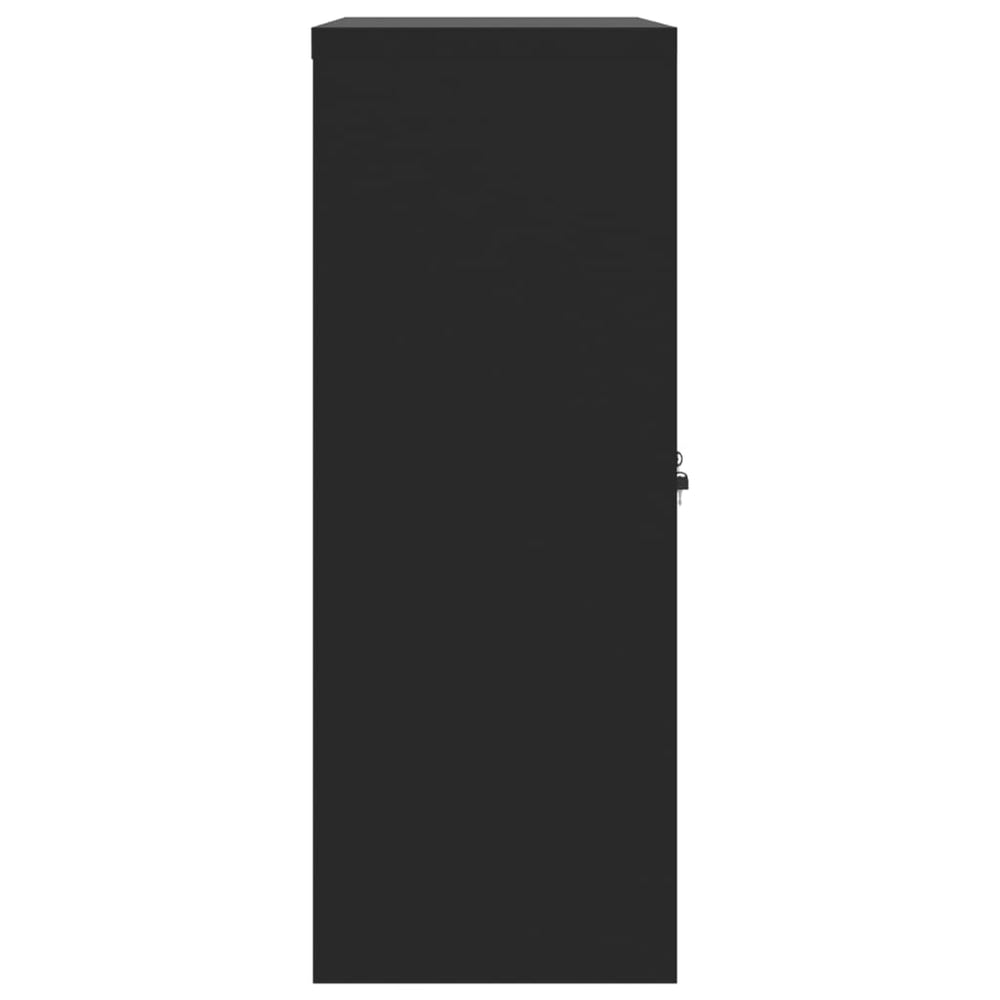 Archiefkast 90x40x105 cm staal zwart MeubelReus