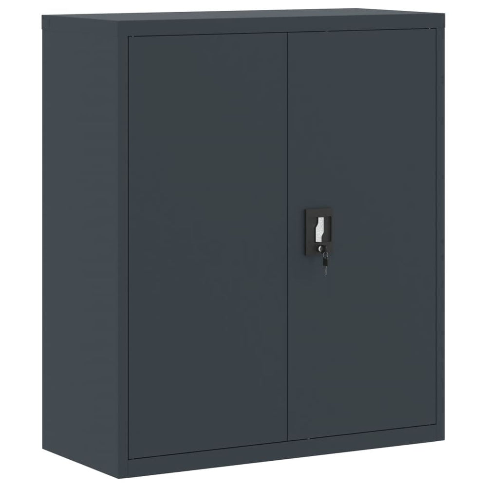 Archiefkast 90x40x105 cm staal antracietkleurig MeubelReus