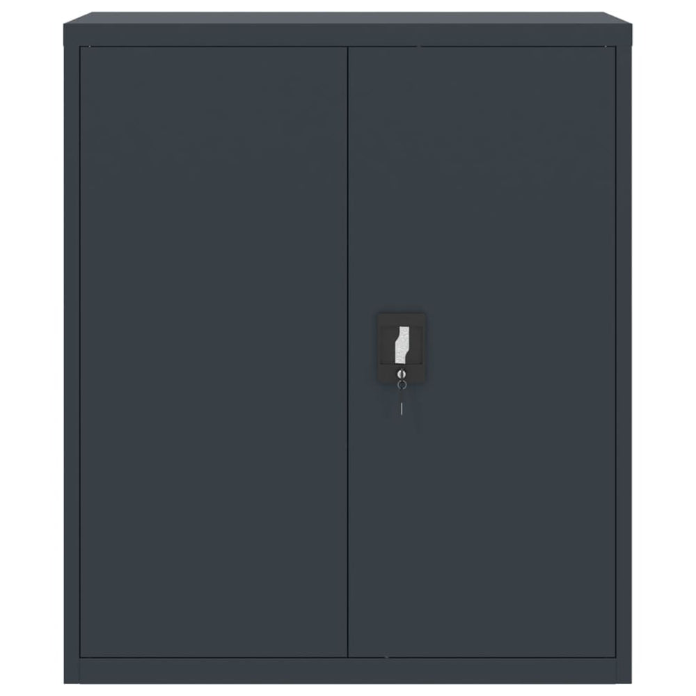 Archiefkast 90x40x105 cm staal antracietkleurig MeubelReus