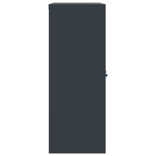 Archiefkast 90x40x105 cm staal antracietkleurig MeubelReus