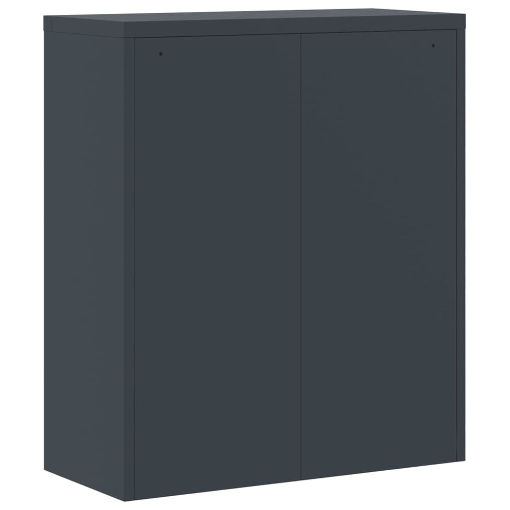 Archiefkast 90x40x105 cm staal antracietkleurig MeubelReus