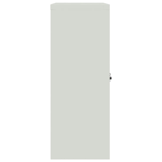 Archiefkast 90x40x105 cm staal lichtgrijs en donkergrijs MeubelReus