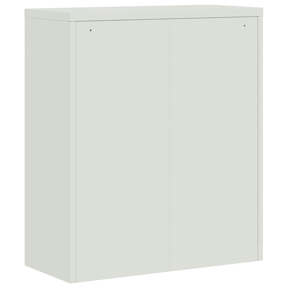 Archiefkast 90x40x105 cm staal lichtgrijs en donkergrijs MeubelReus
