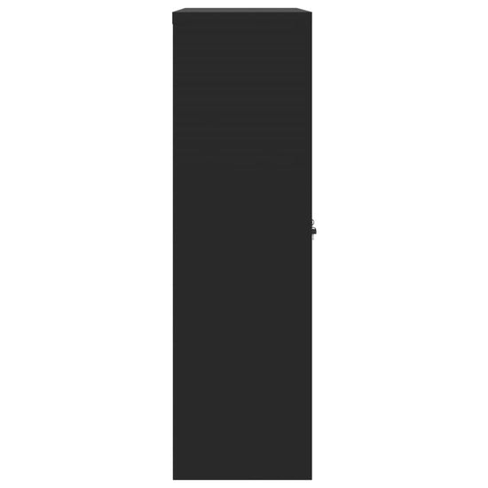 Archiefkast 90x40x140 cm staal zwart MeubelReus
