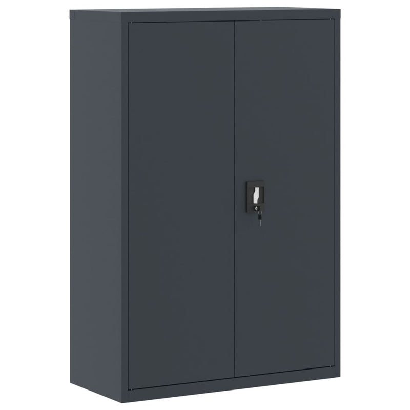 Archiefkast 90x40x140 cm staal antracietkleurig MeubelReus