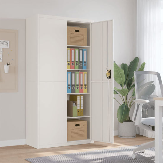 Archiefkast 90x40x180 cm staal wit MeubelReus