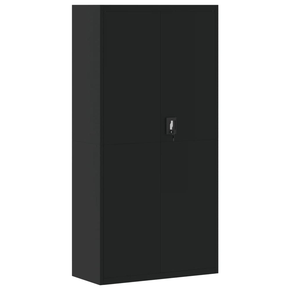 Archiefkast 90x40x180 cm staal zwart MeubelReus