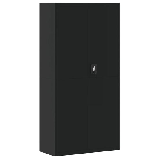Archiefkast 90x40x180 cm staal zwart MeubelReus