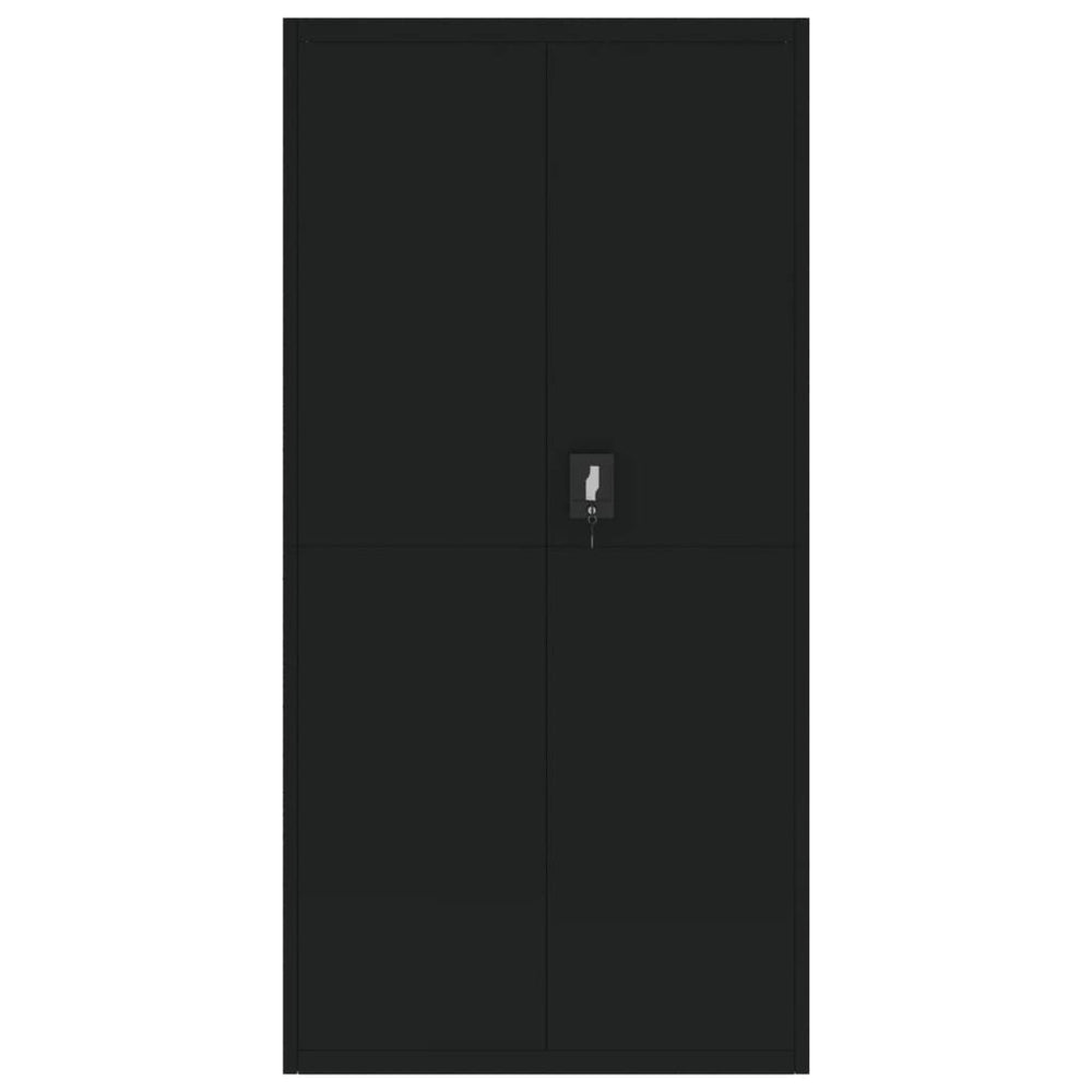 Archiefkast 90x40x180 cm staal zwart MeubelReus