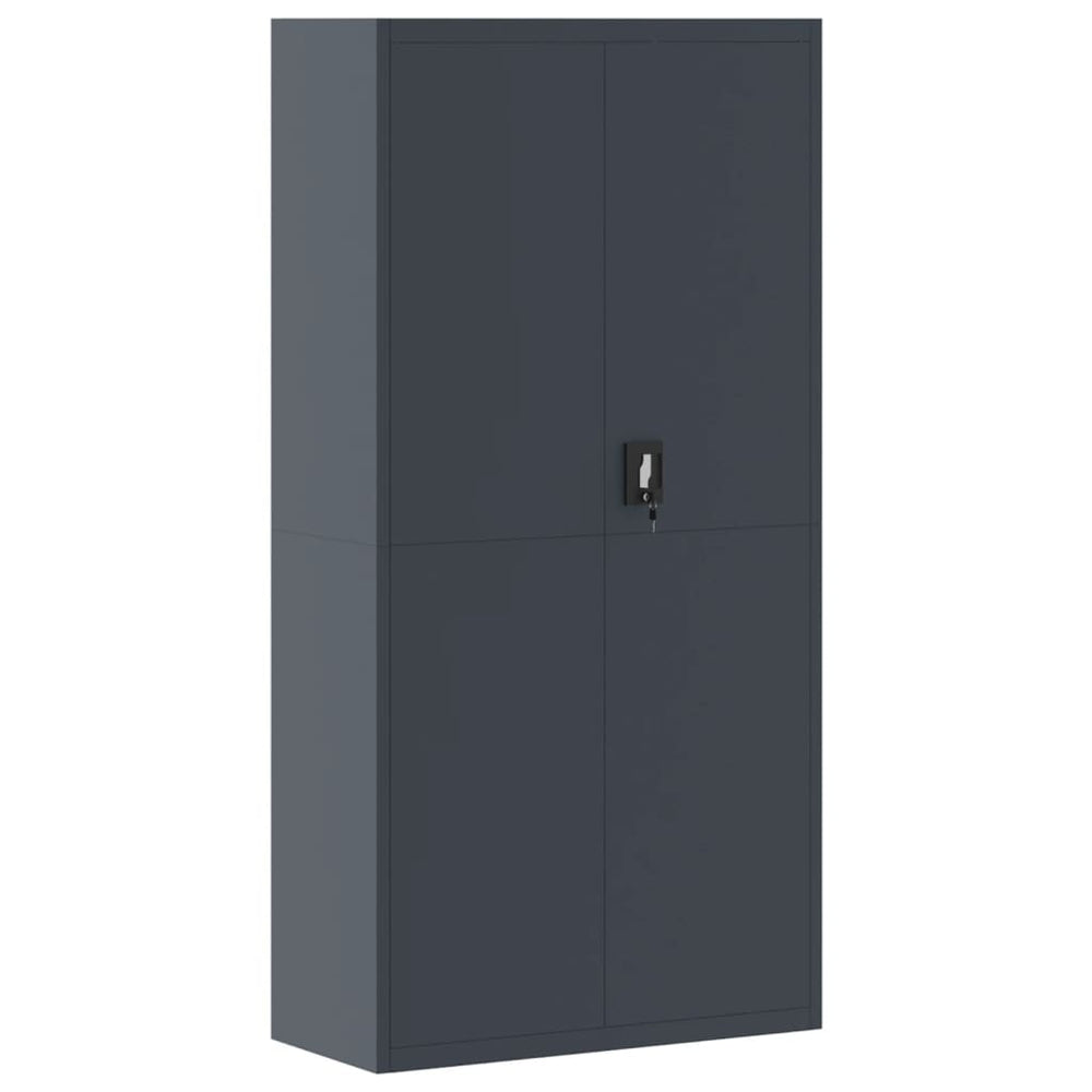 Archiefkast 90x40x180 cm staal antracietkleurig MeubelReus