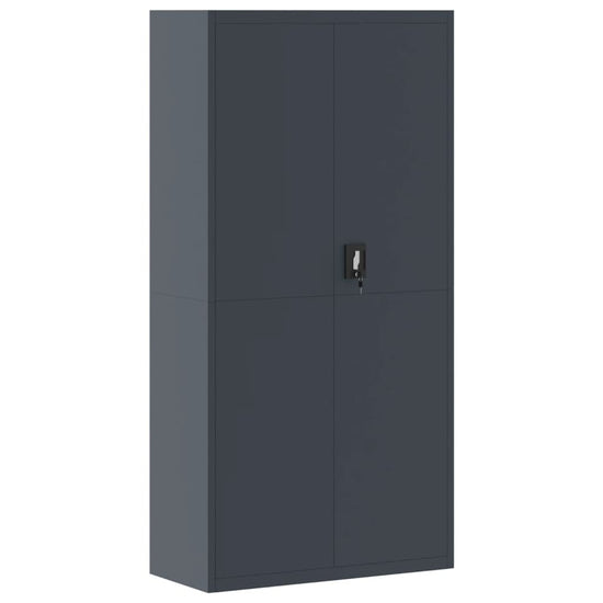 Archiefkast 90x40x180 cm staal antracietkleurig MeubelReus