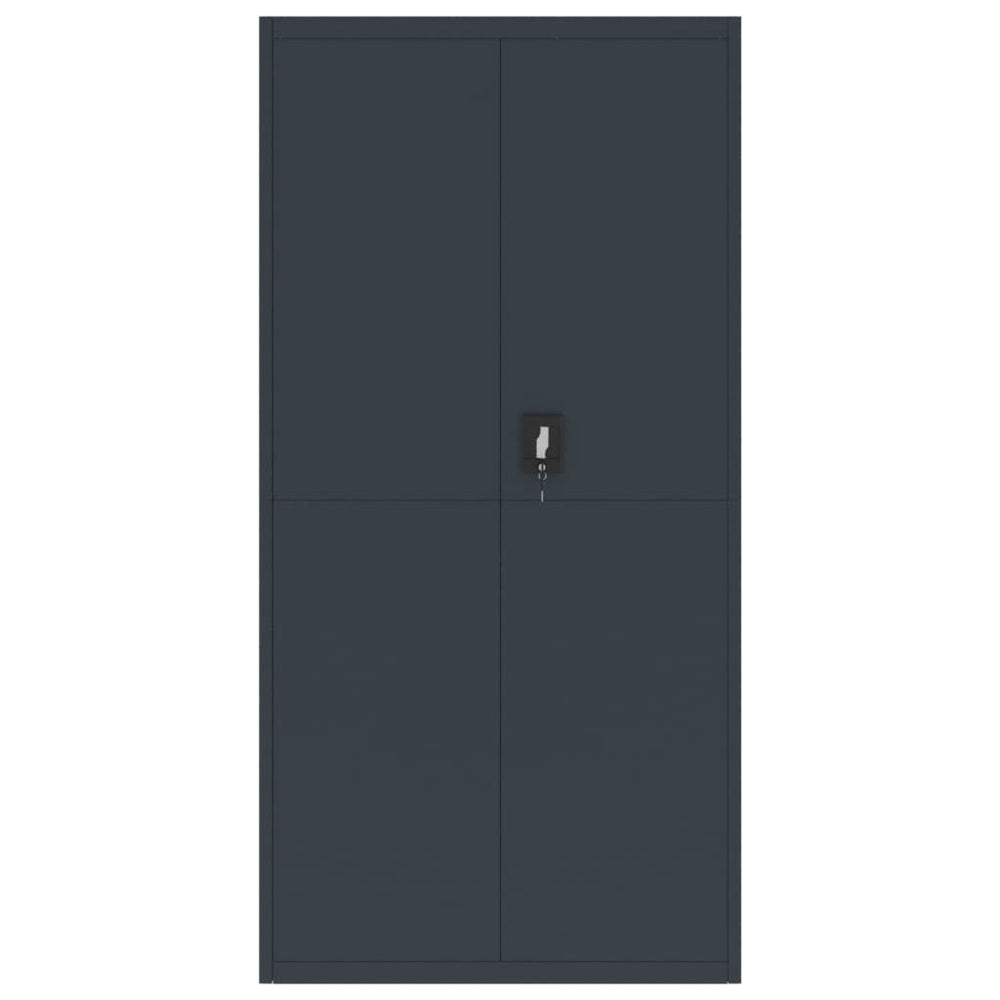 Archiefkast 90x40x180 cm staal antracietkleurig MeubelReus