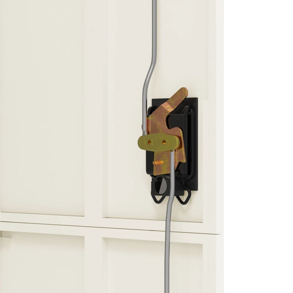Archiefkast 90x40x180 cm staal antracietkleurig en wit MeubelReus