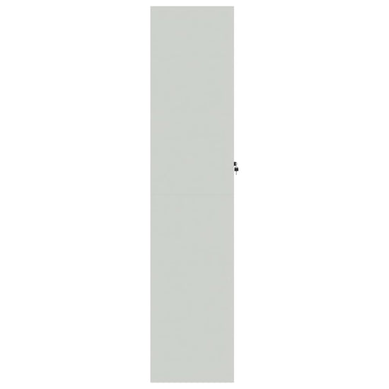 Archiefkast 90x40x180 cm staal lichtgrijs en donkergrijs MeubelReus
