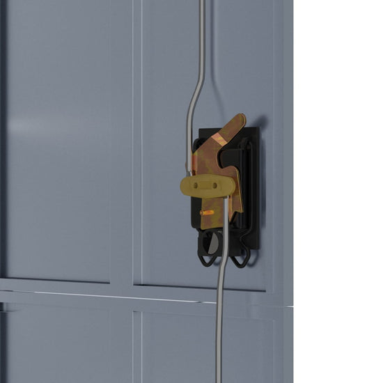 Archiefkast 90x40x180 cm staal lichtgrijs en donkergrijs MeubelReus