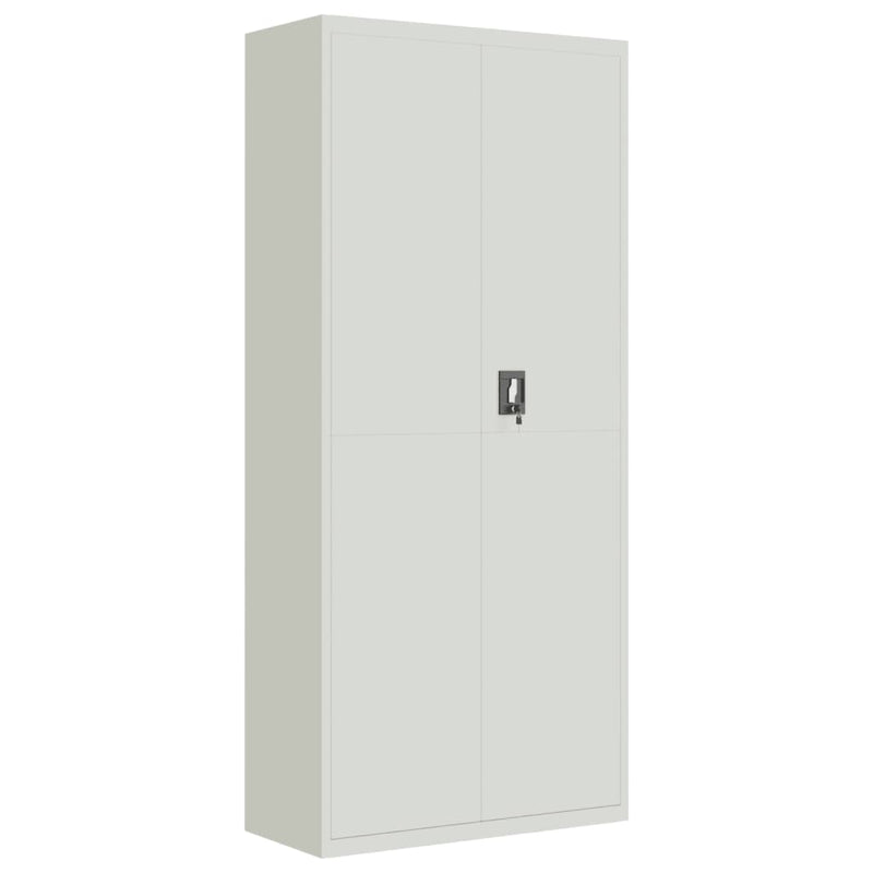 Archiefkast 90x40x200 cm staal lichtgrijs MeubelReus