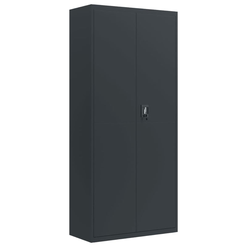 Archiefkast 90x40x200 cm staal antracietkleurig MeubelReus