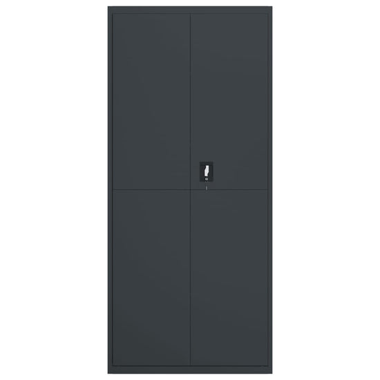 Archiefkast 90x40x200 cm staal antracietkleurig MeubelReus