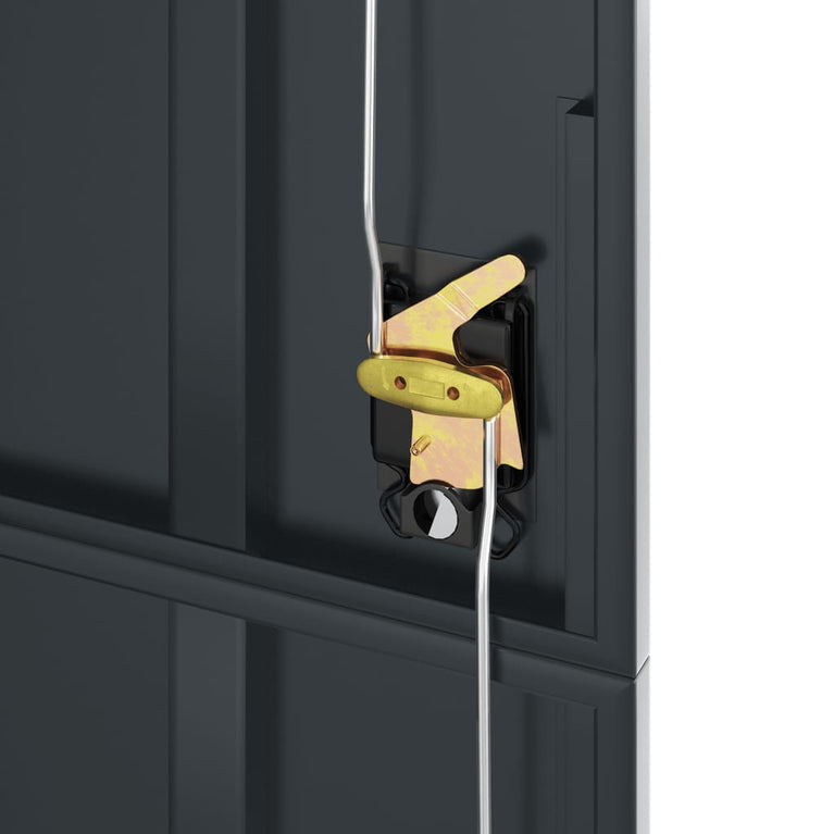 Archiefkast 90x40x200 cm staal antracietkleurig MeubelReus