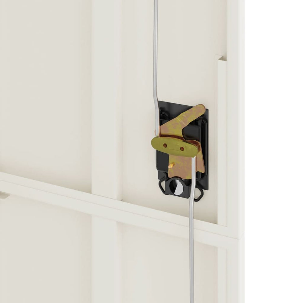 Archiefkast 90x40x200 cm staal antracietkleurig en wit MeubelReus