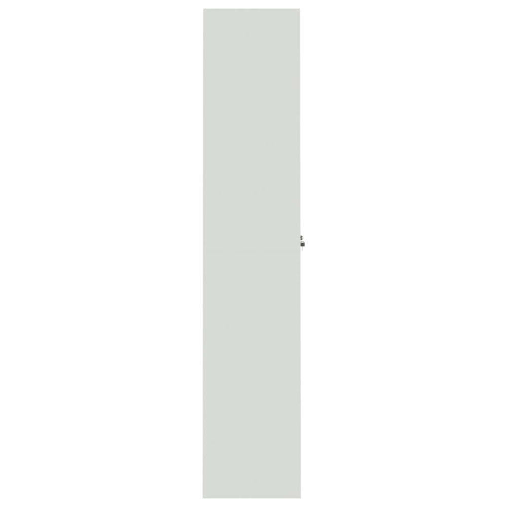 Archiefkast 90x40x200 cm staal lichtgrijs en blauw MeubelReus