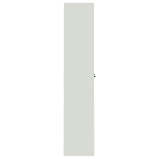 Archiefkast 90x40x200 cm staal lichtgrijs en blauw MeubelReus