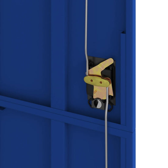 Archiefkast 90x40x200 cm staal lichtgrijs en blauw MeubelReus