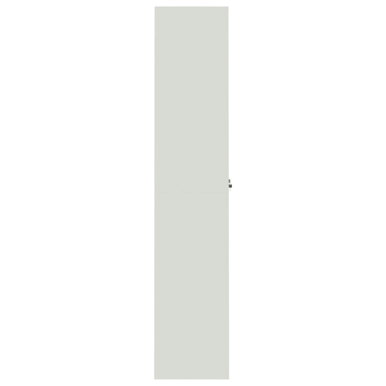 Archiefkast 90x40x200 cm staal lichtgrijs en donkergrijs MeubelReus