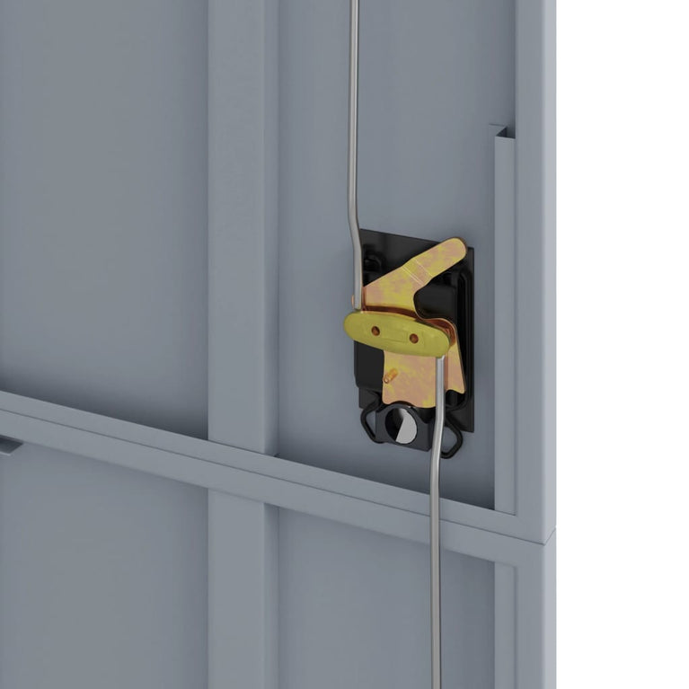 Archiefkast 90x40x200 cm staal lichtgrijs en donkergrijs MeubelReus