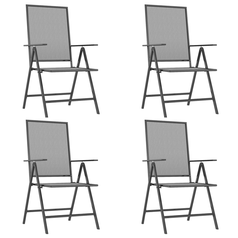 5-delige Tuinset staal antracietkleurig MeubelReus