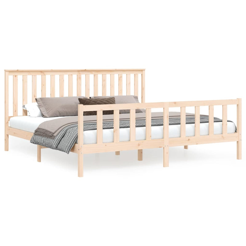 Bedframe met hoofdbord grenenhout 180x200 cm 6FT Super King