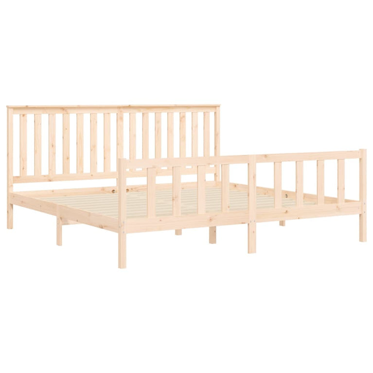 Bedframe met hoofdbord grenenhout 180x200 cm 6FT Super King