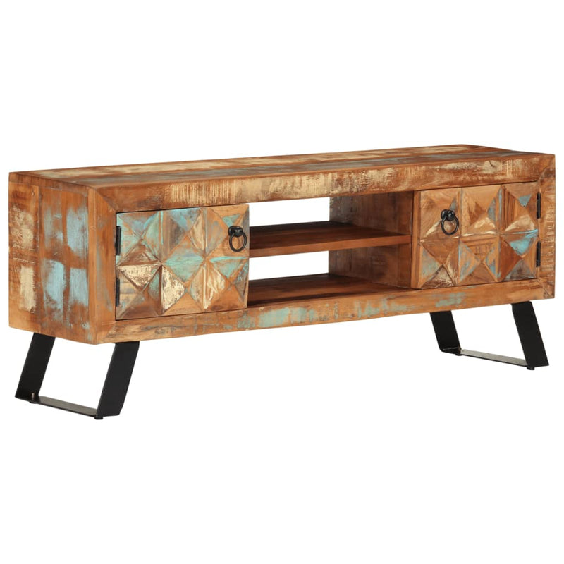 Tv-meubel 112x30x45 cm massief gerecycled hout MeubelReus