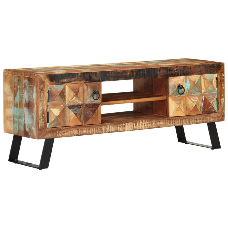 Tv-meubel 112x30x45 cm massief gerecycled hout MeubelReus