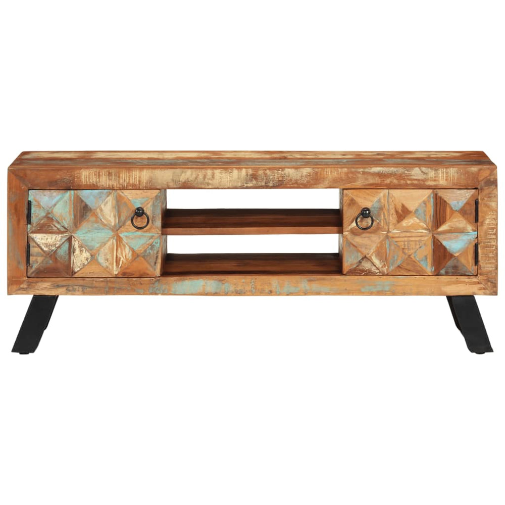 Tv-meubel 112x30x45 cm massief gerecycled hout MeubelReus