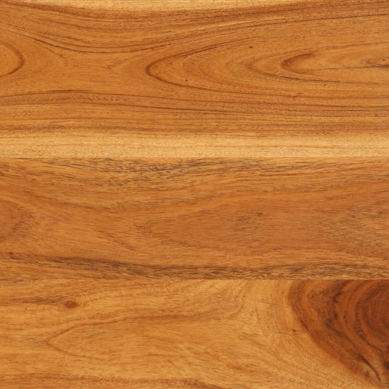 Tv-meubel met deuren 112x30x40 cm massief acaciahout en metaal MeubelReus