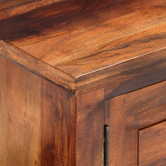 Tv-meubel met deuren 112x30x40 cm massief acaciahout MeubelReus