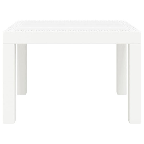 Tuintafel 59x47x40 cm PP wit MeubelReus